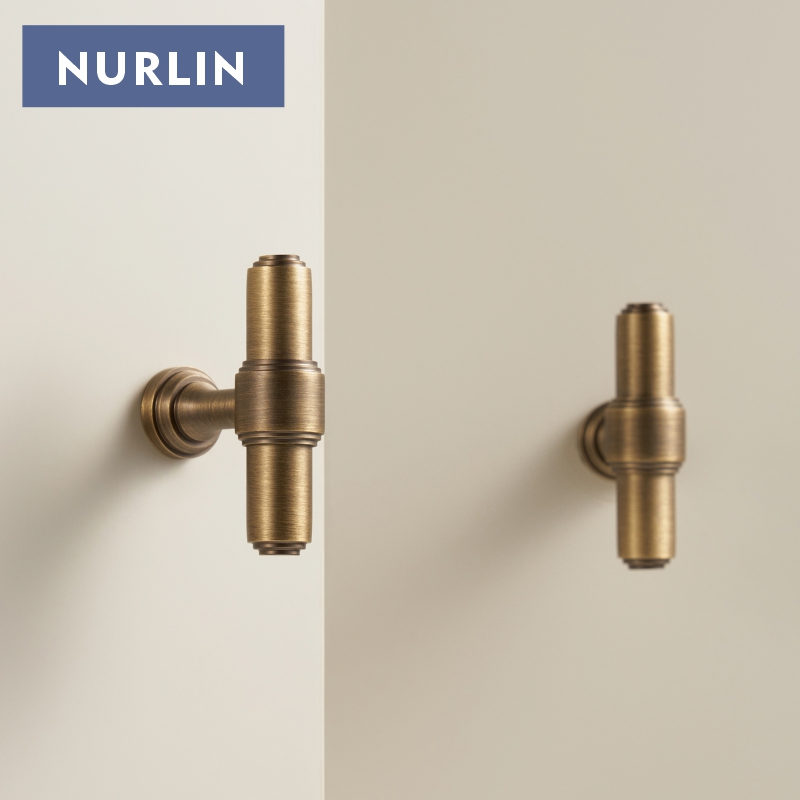 Furniture Hardware Kit - Nurlin Solid Brass French Retro Antique