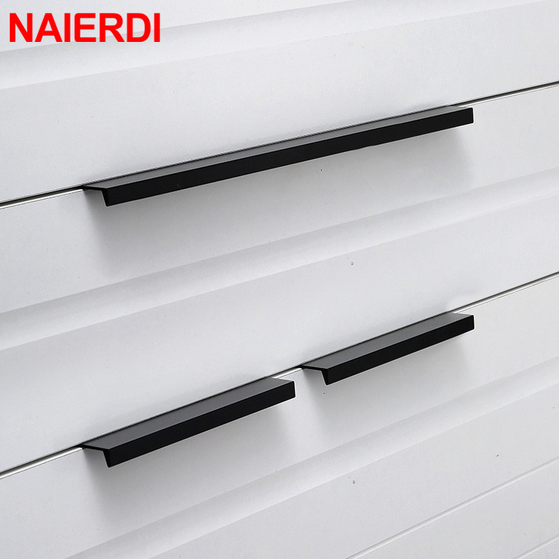 Restoration Hardware Furniture Used - NAIERDI Gold Black Hidden Cabinet Pulls