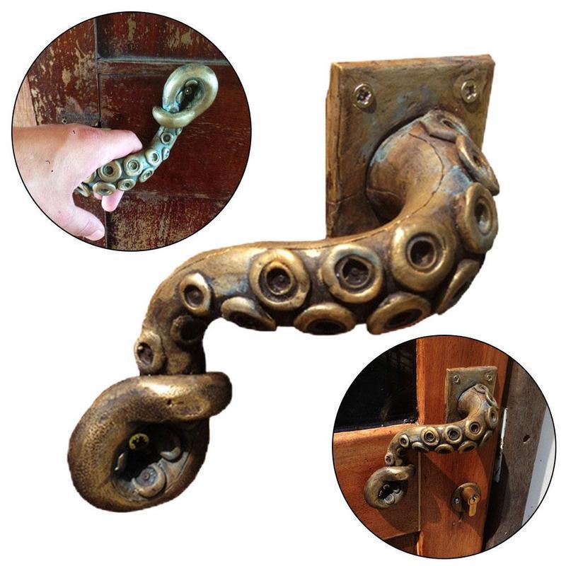 Furniture Hardware Kit - Vintage Octopus Door Knob Outdoor Hook