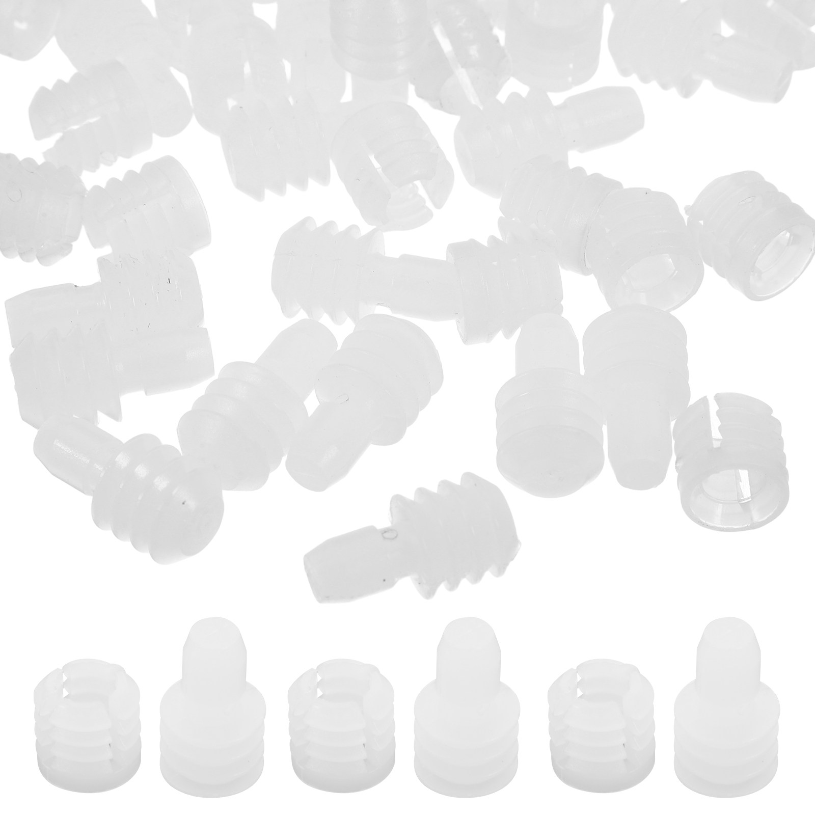 Furniture Hardware Threaded Inserts - 20Pcs Cabinet Hardware Insert Nuts Pre-Inserted