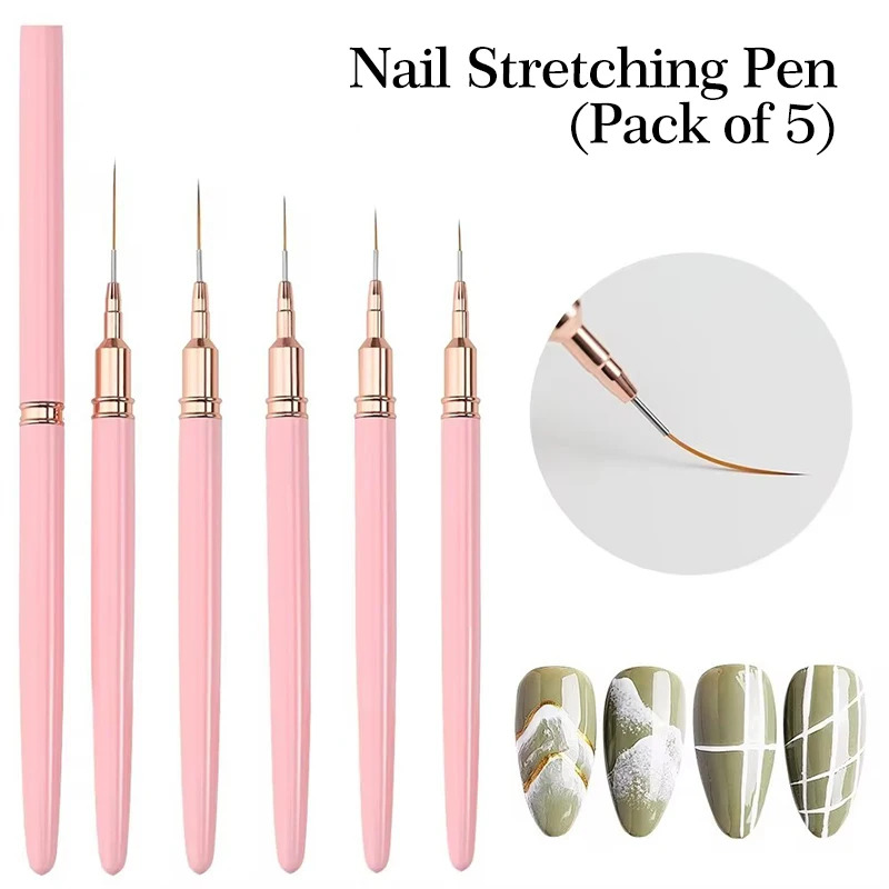 Furniture Hardware Nails - 5PCS Nail Art Liner Brush Set