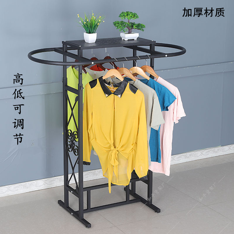 Iron Clothing Store Oval Shelf - Furniture And Hardware Store review and price