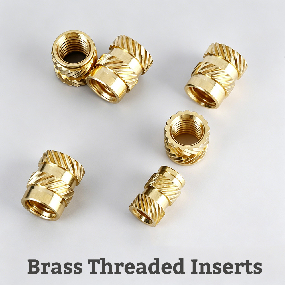 1/4-20 UNC Brass Knurled Nuts  - Furniture Hardware Threaded Inserts review and price