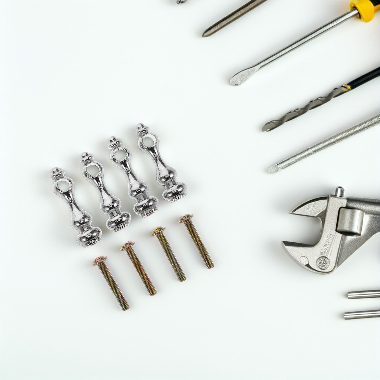 4Pcs Furniture Metal Railing C - Furniture Rails Hardware review and price