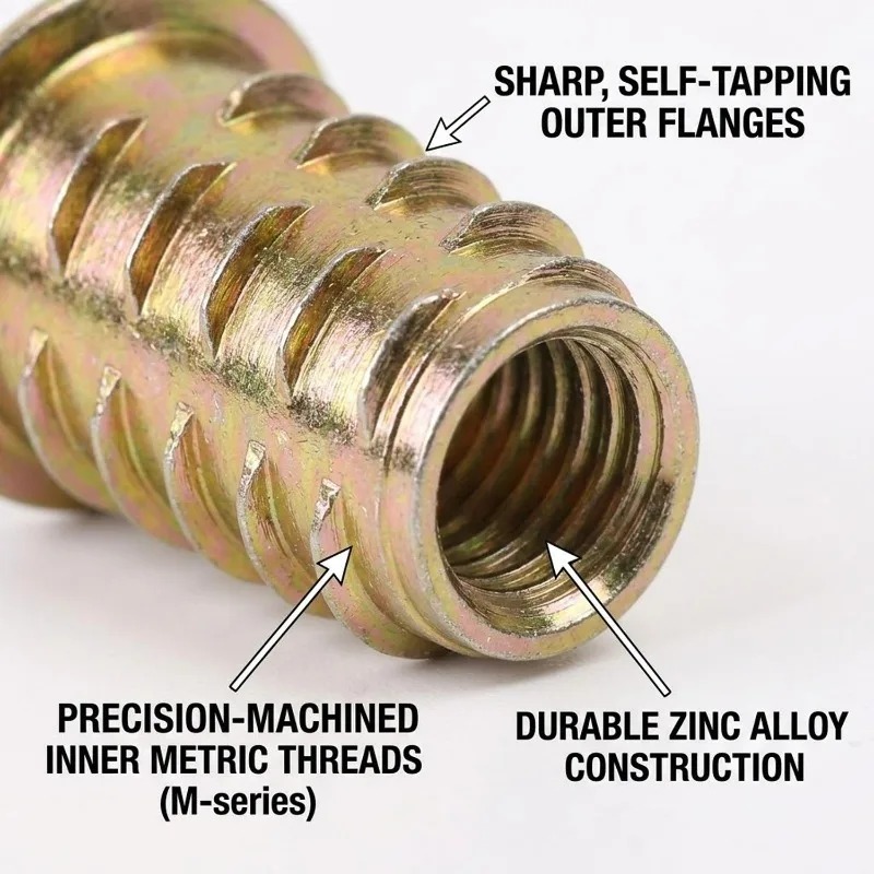 M4 M5 M6 M8 Threaded Insert Nu - Furniture Hardware Threaded Inserts review and price