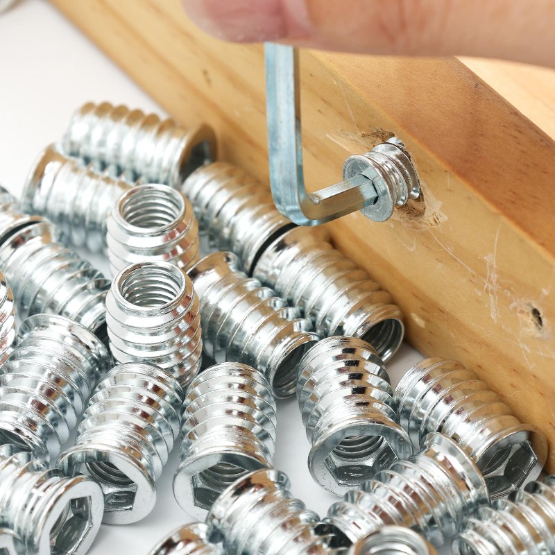 10/50x Threaded Inserts Wood I - Furniture Hardware Threaded Inserts review and price