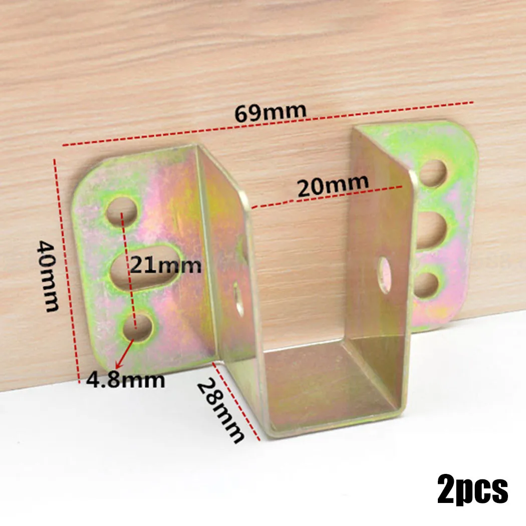 2pcs U Shaped Metal Bed Bracke - Furniture Rails Hardware review and price