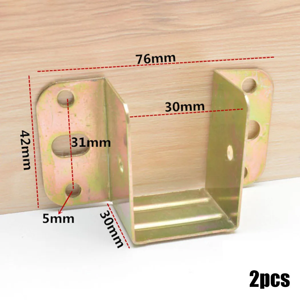 2pcs U Shaped Metal Bed Bracke - Furniture Rails Hardware review and price
