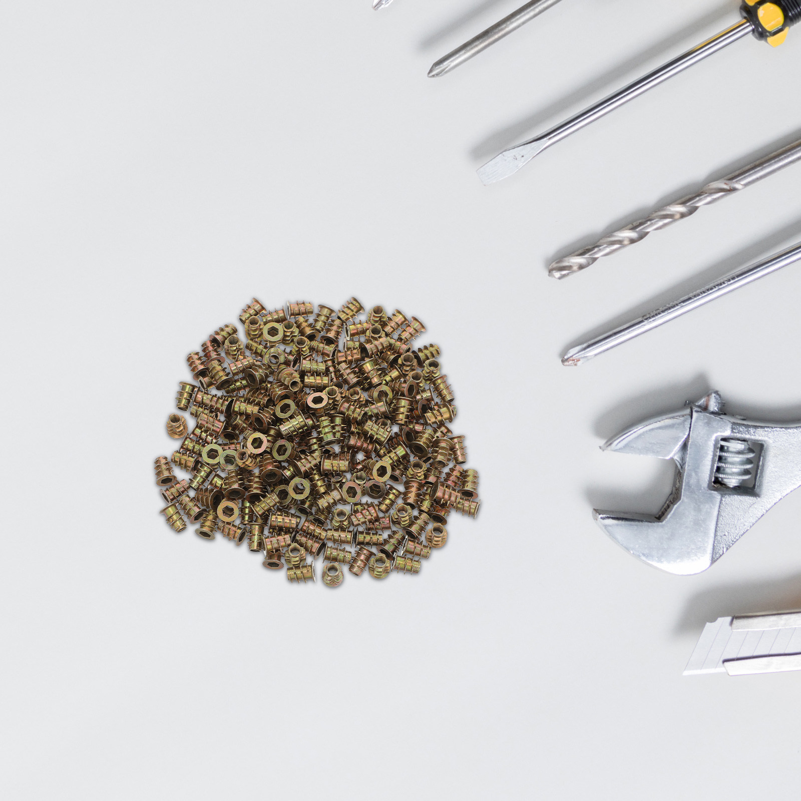 200Pcs Flanged Hex Socket Thre - Furniture Hardware Threaded Inserts review and price