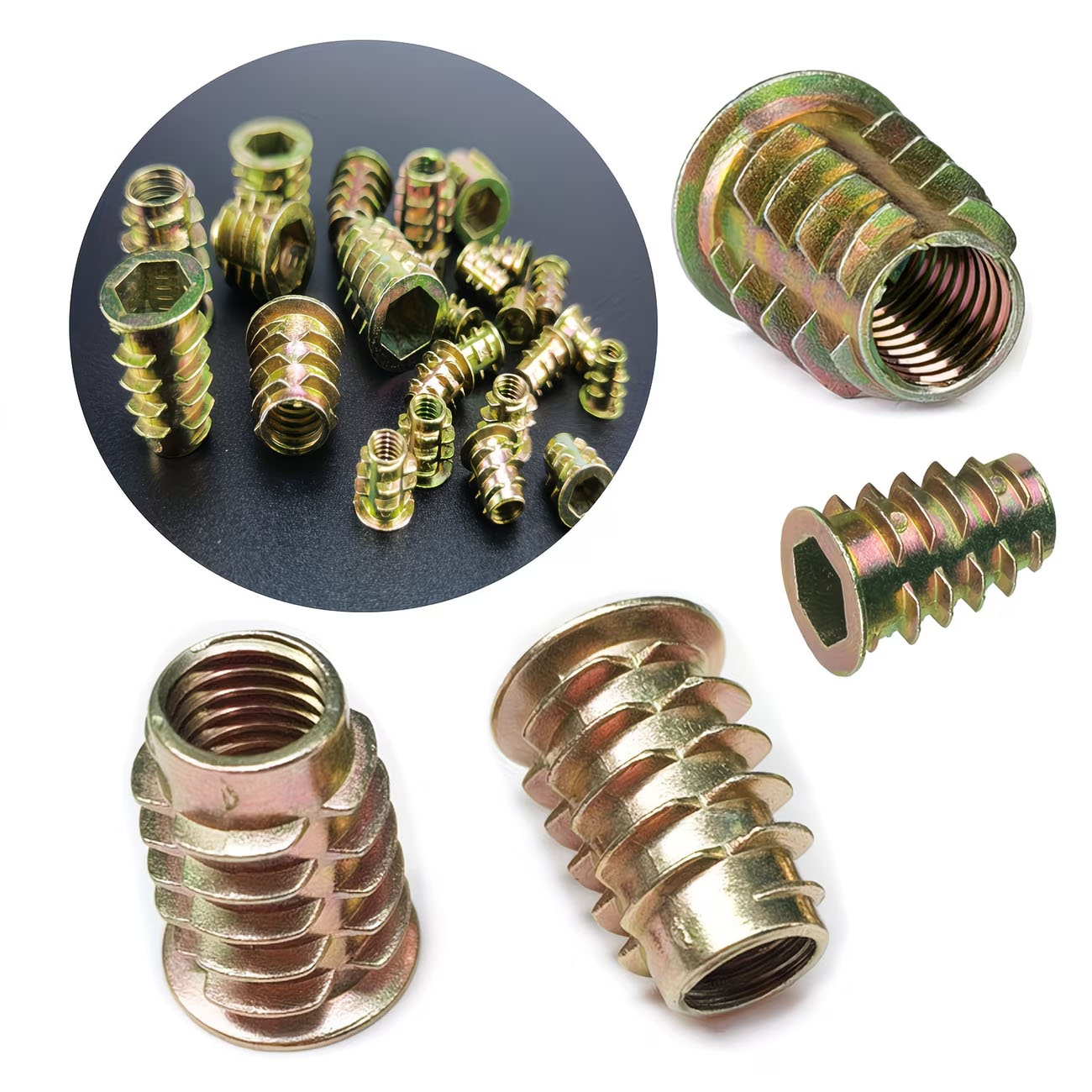 70pcs Threaded Insert Nut E-nu - Furniture Hardware Threaded Inserts review and price