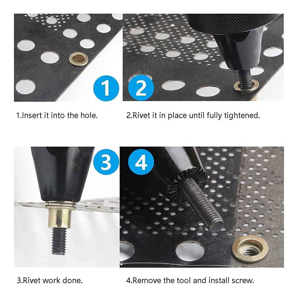 830Pcs Flat Head Rivet Nut Set - Furniture Hardware Threaded Inserts review and price