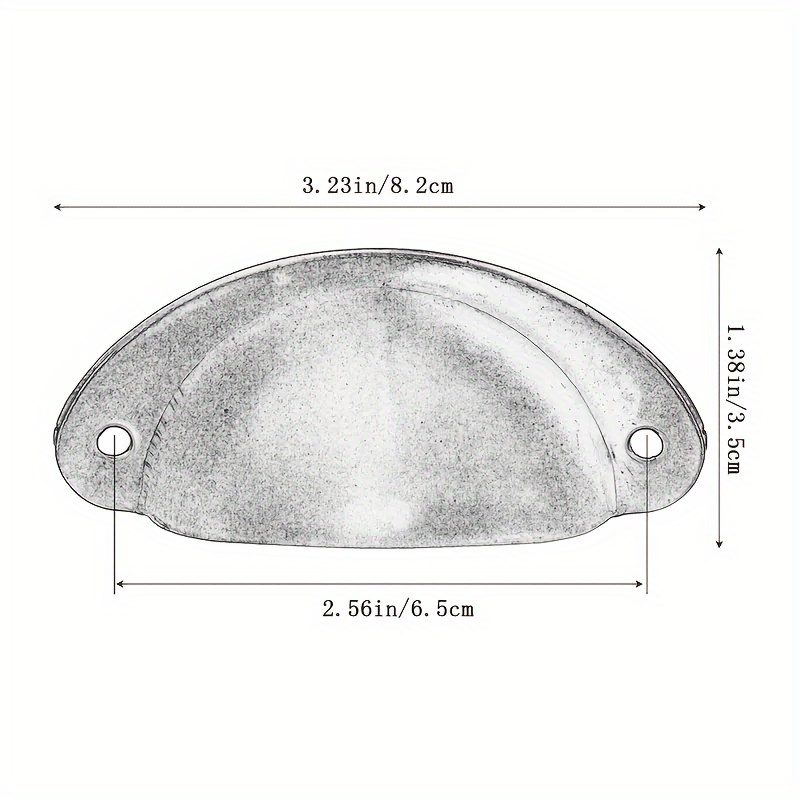 6 metal handles, arched-design - Furniture Hardware Items review and price