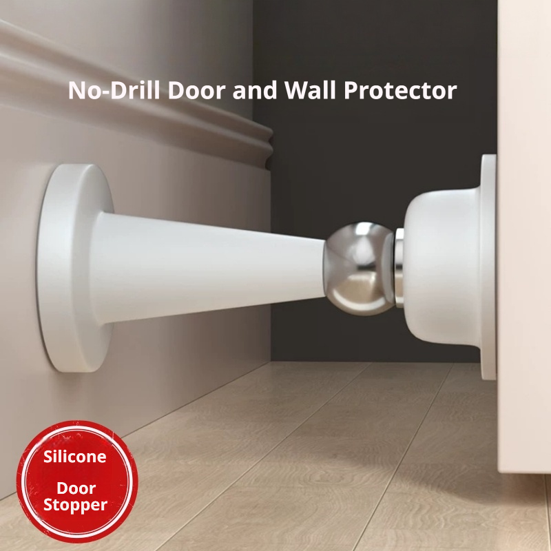 Silicone No-drill Door Stopper - Furniture Hardware Kit review and price