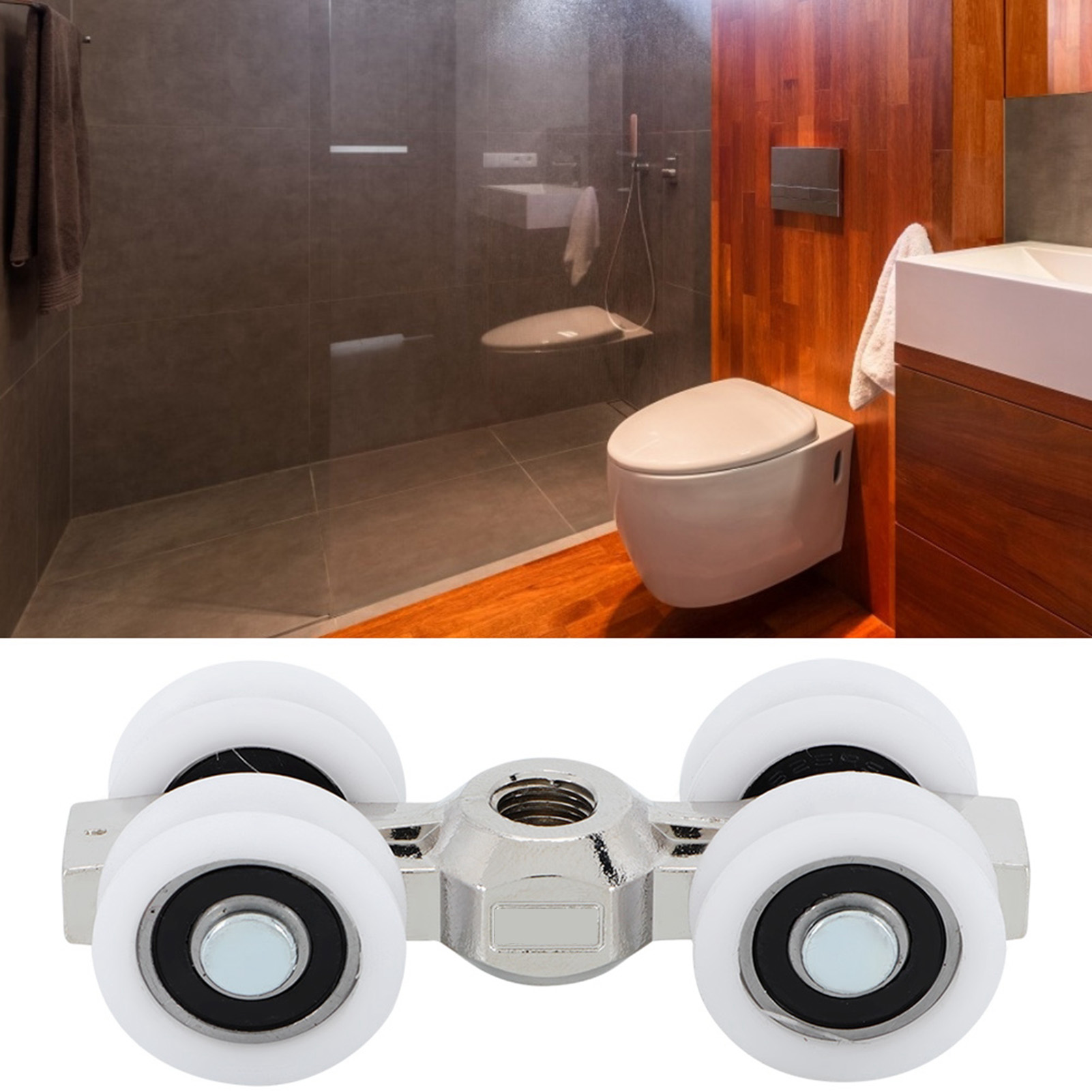 4 Wheels Sliding Door Roller B - Furniture Hardware Kit review and price